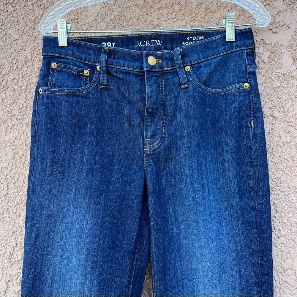J.Crew 9" Demi Bootcut Jeans Women’s Size‎ 28 Tall - Picture 2 of 11